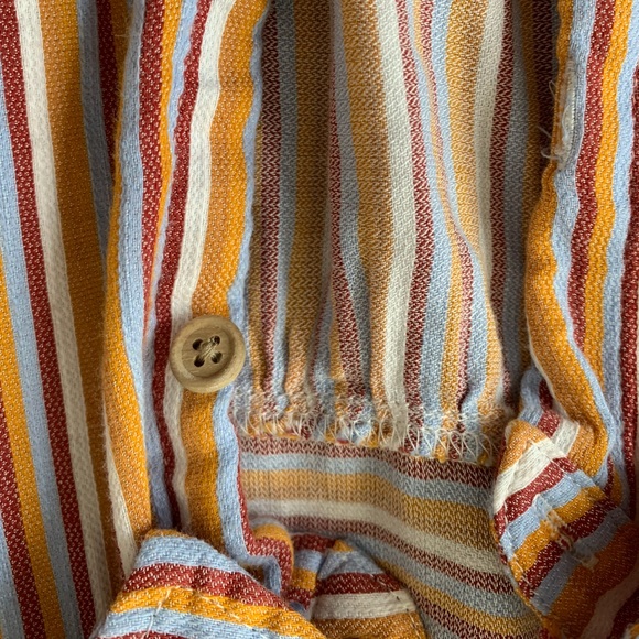 Garage stripped crop dress up shirt - Picture 3 of 3